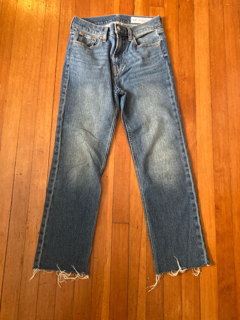 Gap 90s straight crop high rise jeans